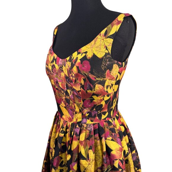 Taylor Size 2 Floral Fit and Flare Prom, Party, Cocktail, Graduation Dress - Picture 7 of 11